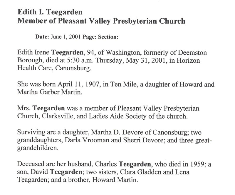 Edith Teegarden